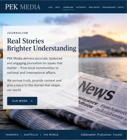 PEK Media Journalism page